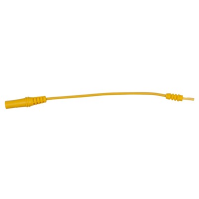 KSTOOLS® - 4,0mm Eingangsbuchse auf 0,8mm Prüfadapterbuchse flach (gelb)