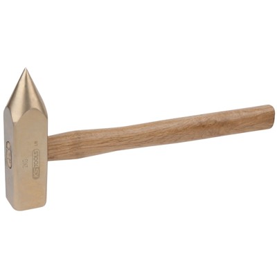 KSTOOLS® - BRONZEplus Loch-/Durchschläger 1000 g, mit Hickorystiel