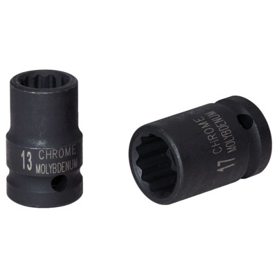 KSTOOLS® - 3/8" 12-kant-Kraft-Stecknuss, kurz, 15mm