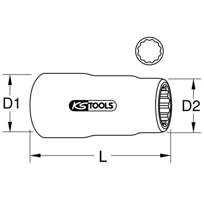 KSTOOLS® - 3/8" Isolierte Stecknuss, 9mm