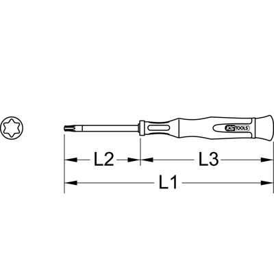 KSTOOLS® - Feinmechanik-Schraubendreher für Torx-PLUS-Schrauben, IP9