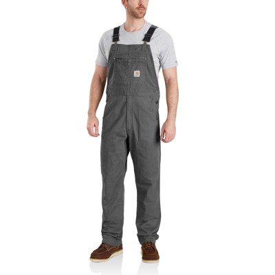 carhartt® - Herren Latzhose RUGGED FLEX RIGBY BIB, gravel, Größe W44/L32