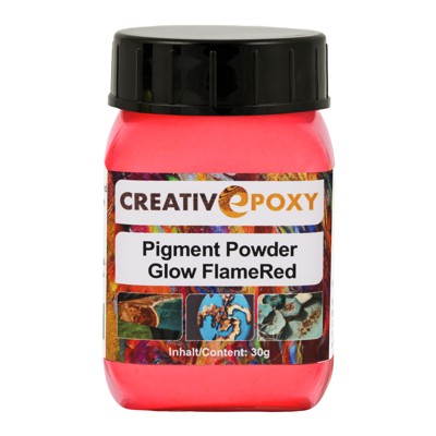 CreativEpoxy - Pigment Powder Glow FlameRed, 30 g