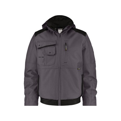 Dassy® - Austin Canvas Winterjacke, anthrazit/schwarz, Größe L