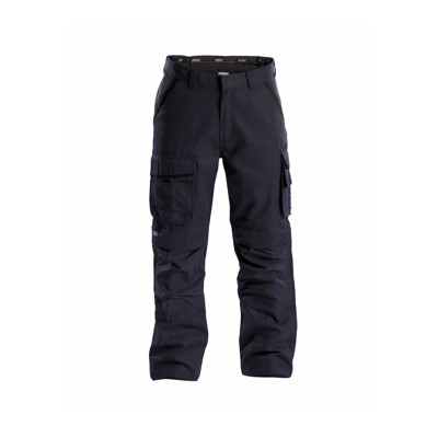 Dassy® - Connor Canvas Arbeitshose mit Kniepolstertaschen, nachtblau/schwarz, Schrittlänge Standard, Größe 63