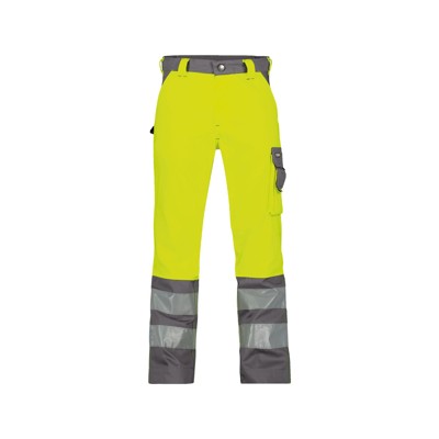 Dassy® - Lancaster Warnschutzhose, neongelb/zementgrau, Schrittlänge Minus, Größe 46