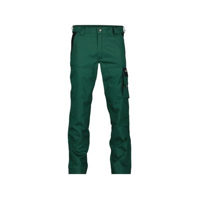 Dassy® - Nashville Zweifarbige Arbeitshose, flaschengrün/schwarz, Schrittlänge Standard, Größe 52