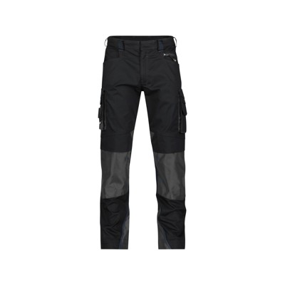 Dassy® - Nova Arbeitshose mit Kniepolstertaschen, schwarz/anthrazit, Schrittlänge Plus, Größe 52