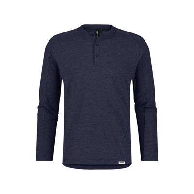 Dassy® - Serengeti Langarm-Shirt mit Knopfleiste, nachtblau, Größe S