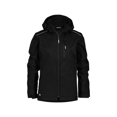 Dassy® - Tavira Women Softshell-Jacke für Damen, schwarz, Größe XS