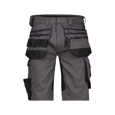Dassy® - Trix Arbeitsshorts mit Stretch und Holstertaschen, anthrazit/schwarz, Schrittlänge Standard, Größe 42