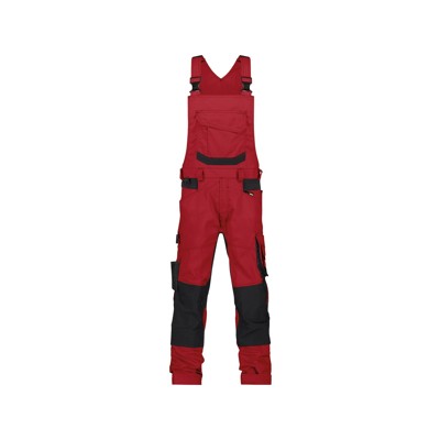 Dassy® - Tronix Arbeitslatzhose mit Stretch und Kniepolstertaschen, rot/schwarz, Schrittlänge Plus, Größe 46