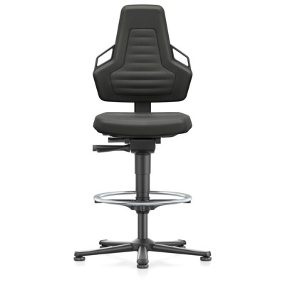 bimos - Drehstuhl NEXXIT3, Gleiter und Fußring, ESD, Supertec ESD, schwarz