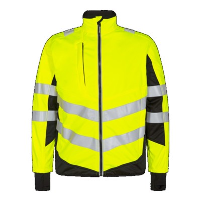 Engel - Safety Softshelljacke 1158-237, Warngelb/Schwarz, Größe 6XL