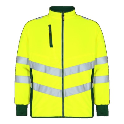 Engel - Safety Fleecejacke 1192-236, Warngelb/Grün, Größe 3XL