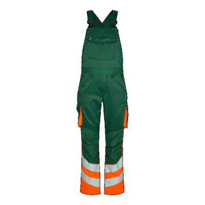 Engel - Safety Light Latzhose 3547-319, Grün/Warnorange, Größe 35