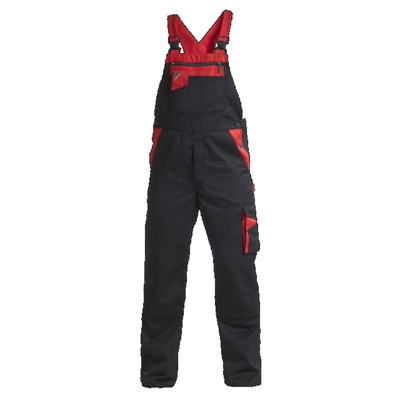Engel - Enterprise Latzhose 3600-785, Schwarz/Rot, Größe 40