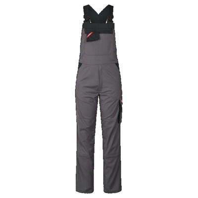 Engel - Enterprise Stretch Latzhose 3680-217, Grau/Schwarz, Größe 48