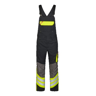 Engel - Cargo Latzhose 3870-217, Schwarz/Gelb, Größe 25
