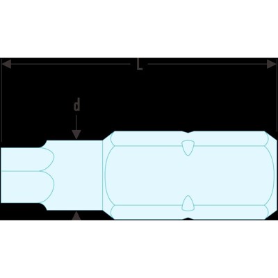 Facom - Bit Serie 1 - Sechskant 1/8" EH.101/8