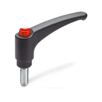 Ganter Norm® - 603-108-M16-70-DRT Verstellbare Klemmhebel, Kunststoff, Schraube Stahl