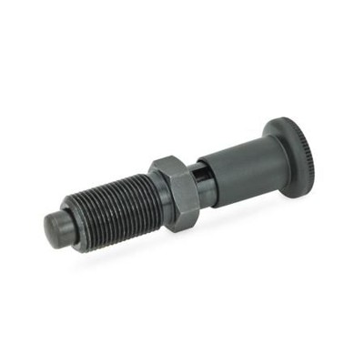Ganter Norm® - 817.2-4-4-C Rastbolzen, Stahl mit langem Bedienungsknopf