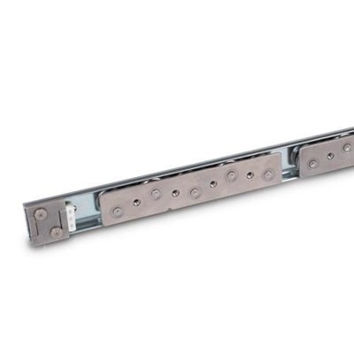 Ganter Norm® - 1490-29-1194-B5-1-ZB Laufrollenführungen mit innenliegendem Verfahrweg, Stahl