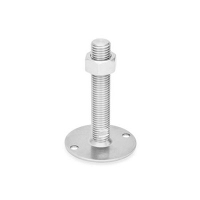 Ganter Norm® - 44-80-M16-250-B0-TK Edelstahl-Stellfüße, A4
