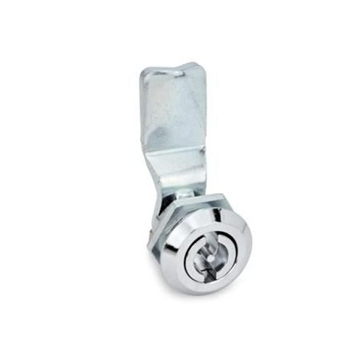 Ganter Norm® - 115-VDE-40 Verriegelungen, mit Steckschlüssel, Anschlagring verchromt