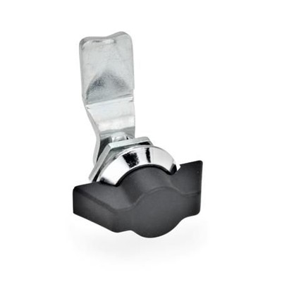 Ganter Norm® - 115-SK-20 Verriegelungen, mit Bedienelementen, Anschlagring verchromt