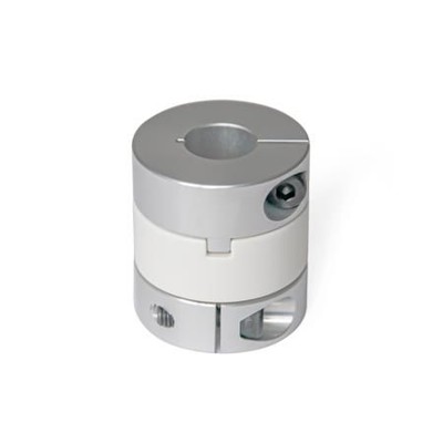 Ganter Norm® - 2242-38-B20-20-AL-KU Kreuzschieberkupplungen mit Klemmnabe
