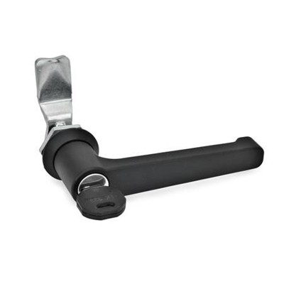 Ganter Norm® - 115-LUG-26-SW Verriegelungen, abschließbar, schwarz kunststoffbeschichtet