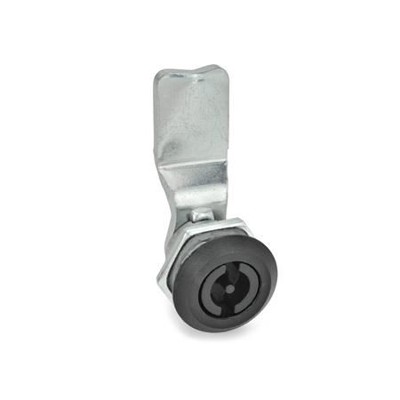 Ganter Norm® - 115-VDE-14-SW Verriegelungen, mit Steckschlüssel, Anschlagring schwarz