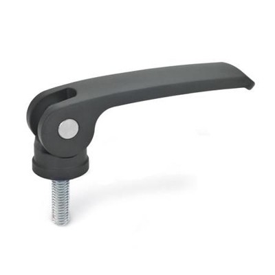Ganter Norm® - 927-44-M5-20-B-B Exzenterspanner mit Schraube, Hebel Zink-Druckguss