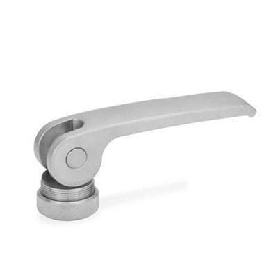 Ganter Norm® - 927.5-63-M5-A Exzenterspanner mit Innengewinde, Hebel Edelstahl
