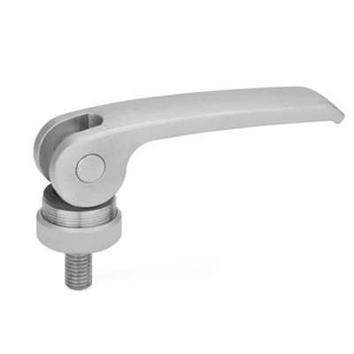 Ganter Norm® - 927.5-63-M5-35-A Exzenterspanner mit Schraube, Hebel Edelstahl