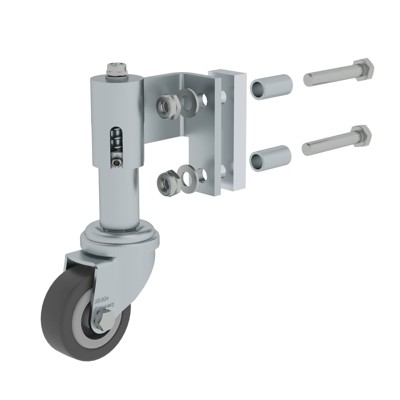 MUNK Günzburger Steigtechnik - Federrolle rechts Stufenleiter, 360° drehbar 50mm 0,9kg