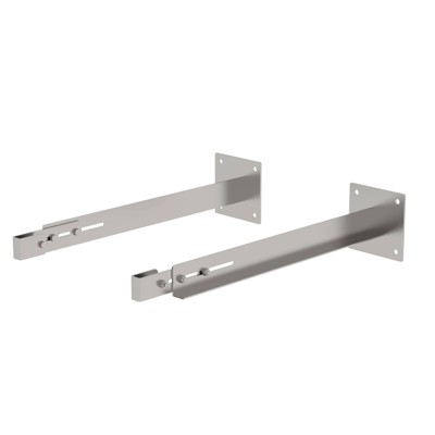MUNK Günzburger Steigtechnik - Wandhalter, Abst. 100mm, Abst. 800-900mm, Verstellb. 800-900mm Edelstahl
