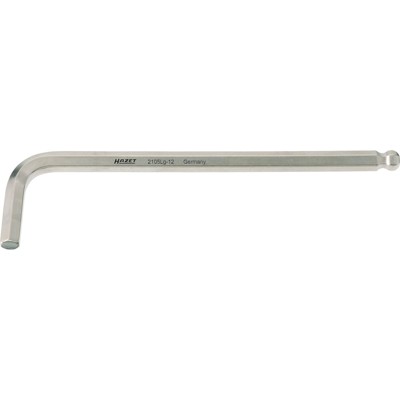 HAZET - Winkelschraubendreher 2105LG-12, Innen-Sechskant Profil, SW 12mm
