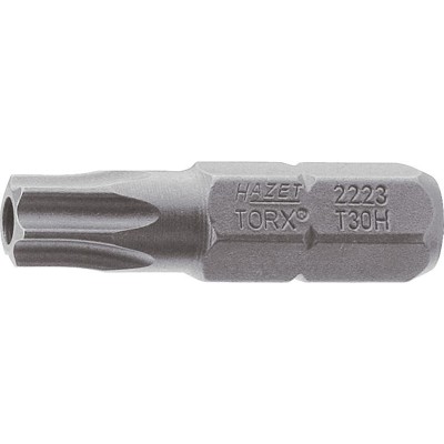 HAZET - Bit 2223-T7H, 1/4" für Tamper Resistant TORX® T7H