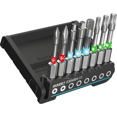 HAZET - Smartholder mit 8 Bits lang 2304SH-11, Innensechskant, PH, TORX®