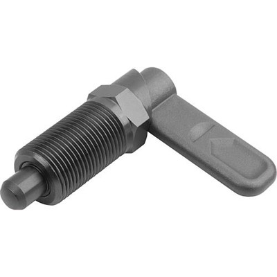 KIPP - SPERRRIEGEL MIT SECHSKANT, D=6, M16X1,5, SW1=16, FORM:A, OHNE KAPPE, OHNE MUTTER, STAHL BRÜNIERT