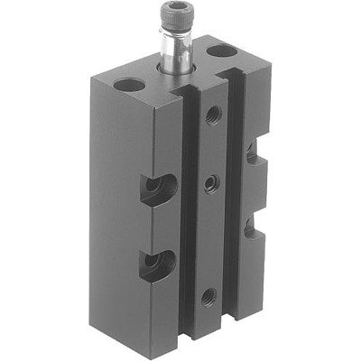 KIPP - SCHWENKSPANNER PNEUMATISCH, RECHTSSCHWENKEND, GR.16, FORM:A 42X28X76, ALUMINIUM SCHWARZ ELOXIERT,