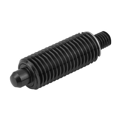 KIPP - ARRETIERBOLZEN OHNE BUND GR.1 D1=M10X1, D=5, FORM:J, MIT GEWINDEZAPFEN OHNE KONTERMUTTER, STAHL GEHÄRTET