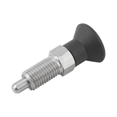 KIPP - ARRETIERBOLZEN GR.2 D1=M12X1,5, D=6, FORM:A OHNE RASTNUT OHNE KONTERMUTTER, EDELSTAHL UNGEHÄRTET, KOMP:THERMOPLAST