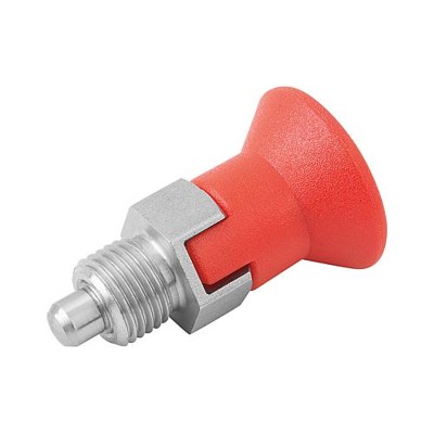 KIPP - ARRETIERBOLZEN GR.2 D1=M12X1,5, D=6, FORM:C MIT RASTNUT OHNE KONTERMUTTER, KURZE AUSFÜHRUNG, EDELSTAHL UNGEHÄRTET,