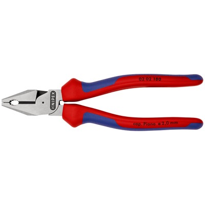 KNIPEX® - Kraft-Kombizange 02 02 180 SB poliert Mehrkomponenten 180mm