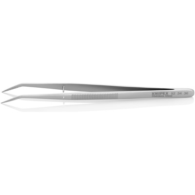 KNIPEX® - Präzisions-Pinzette 92 34 36 abgewinkelt45° schmal geriffelt 155mm