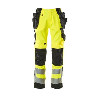 MASCOT® - Wigan Hose mit Hängetaschen SAFE SUPREME, hi-vis Gelb/Schwarz, Größe 82C50