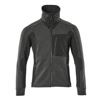 MASCOT® - Sweatshirt mit Reißverschluss ADVANCED, Schwarz, Größe 3XL